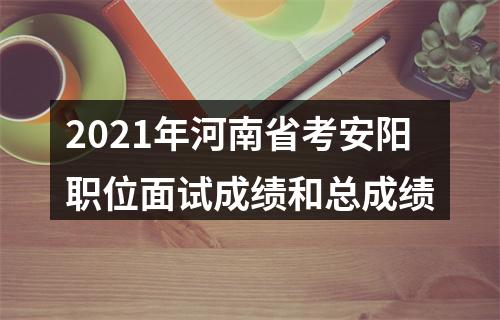 2021年河南省考安阳职位面试成绩和总成绩 图片